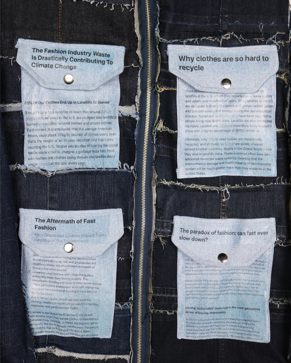 The News - Upcycled Denim Jacket – Stevie Leigh