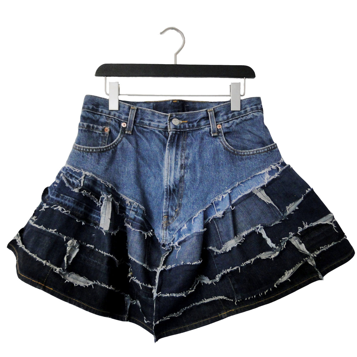 Spin - Genderless Upcycled Denim Skirt – Stevie Leigh