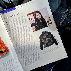 We've been published! Sustainable fashion designer Stevie Leigh is in SchoolArts Mag!