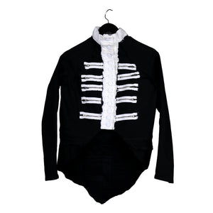 #REMIXbyStevieLeigh upcycled denim skeleton jacket