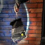 #REMIXbyStevieLeigh upcycled denim zipper wristlet