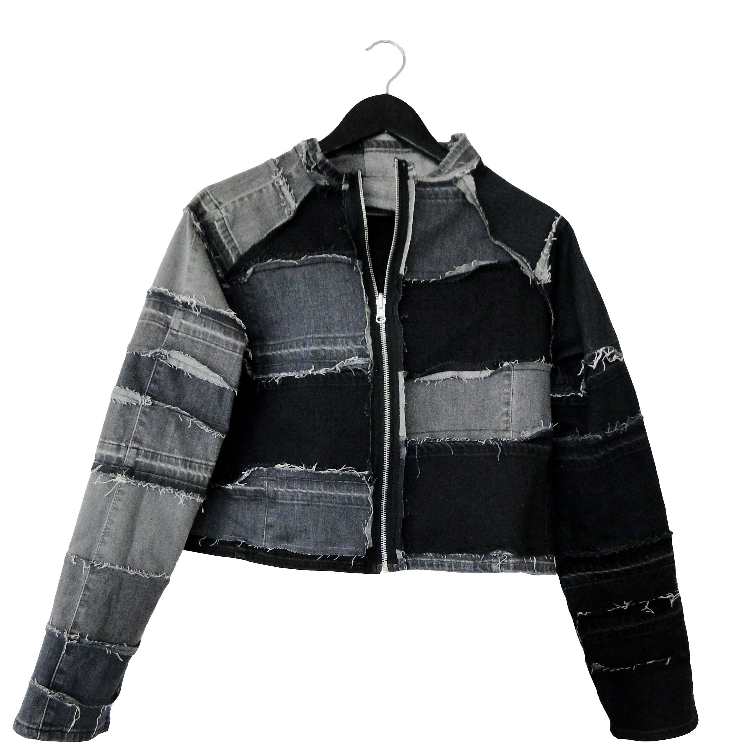 #REMIXbyStevieLeigh reversible checkerboard denim jacket