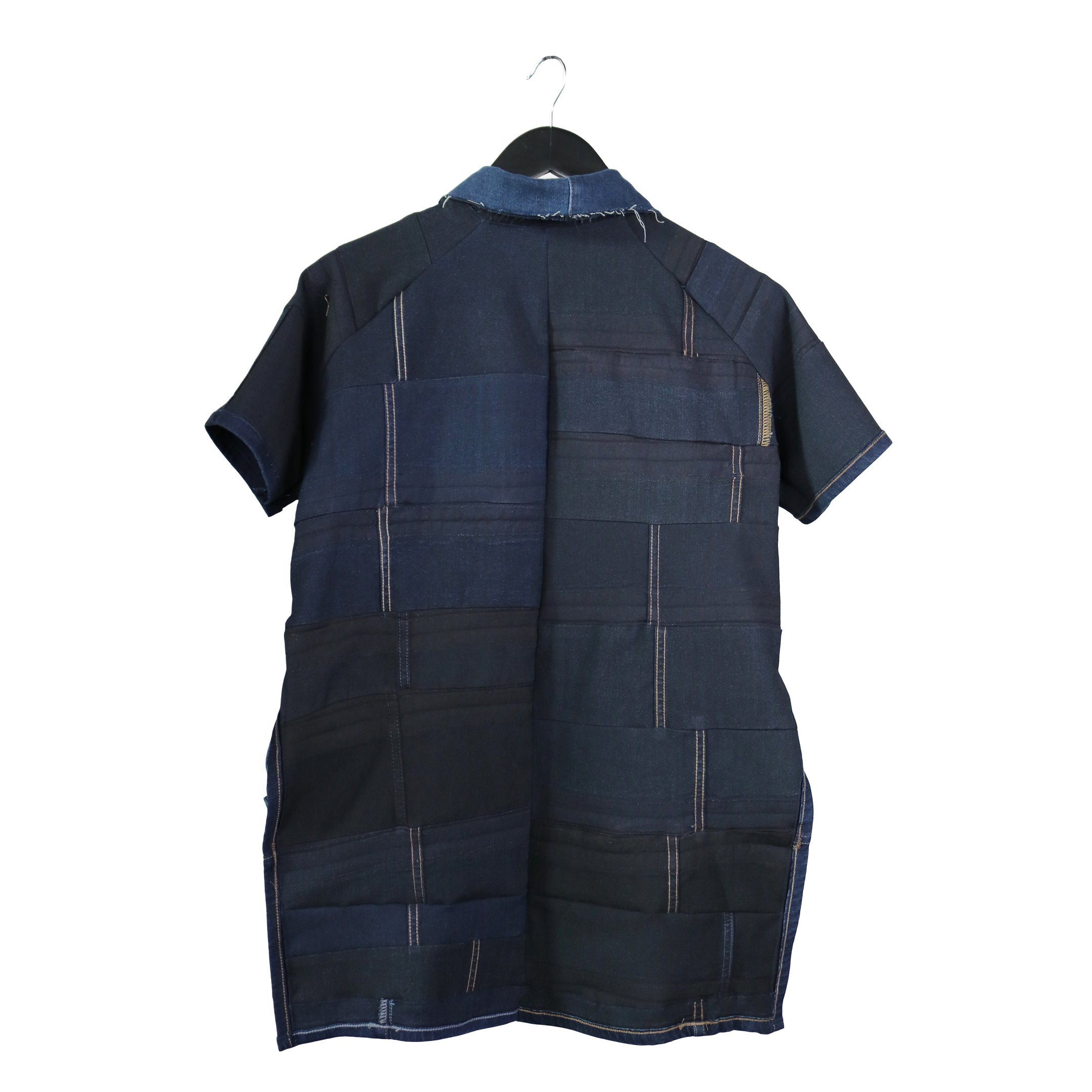 #REMIXbyStevieLeigh stretchy reversible button down shirt