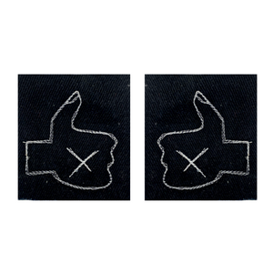 LIMITED EDITION: Thumbs up upcycled patch set