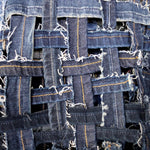 closeup denim textile design by stevie leigh