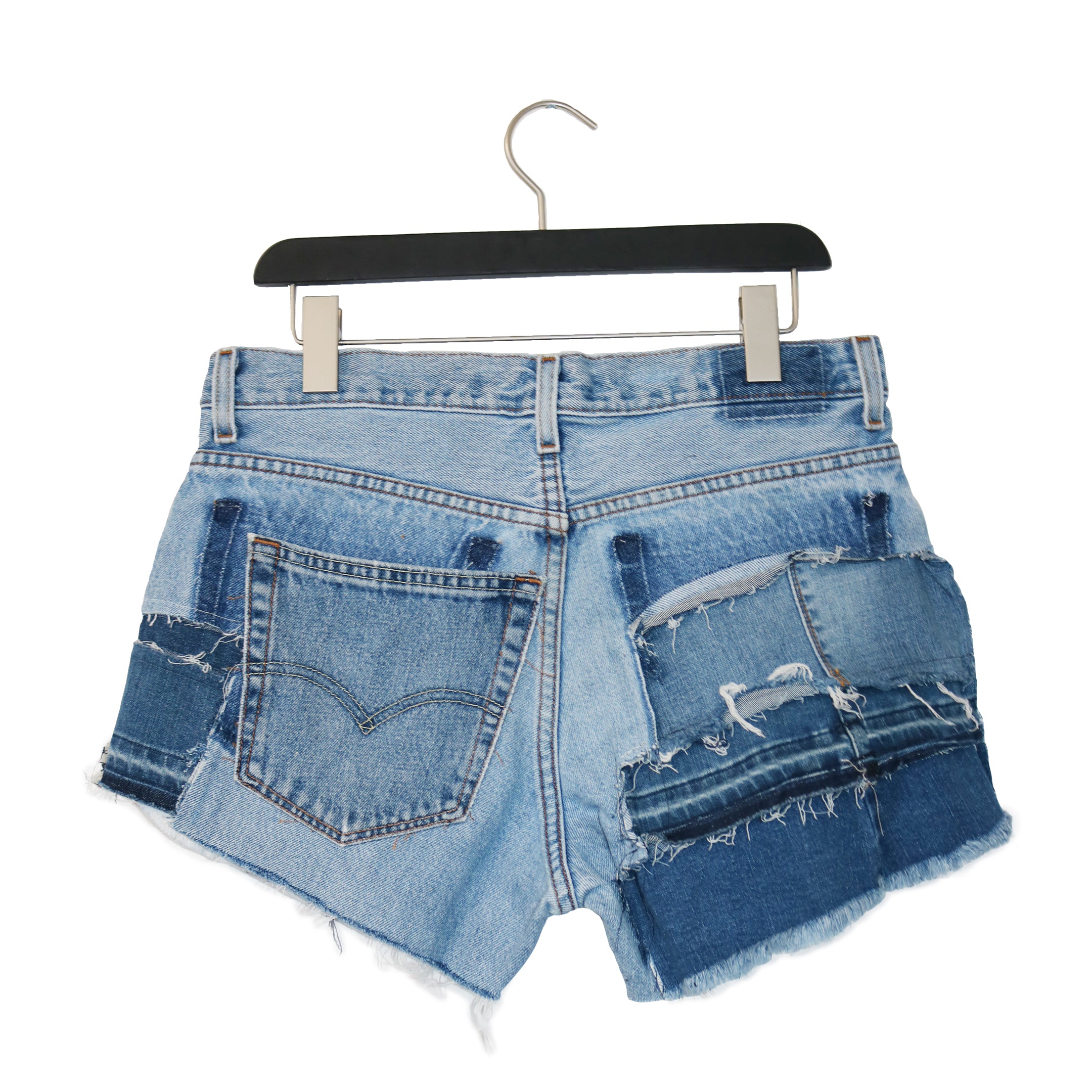#REMIXbyStevieLeigh eco friendly patchwork shorts