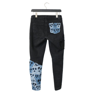 #REMIXbyStevieLeigh eco friendly skull patchwork jeans