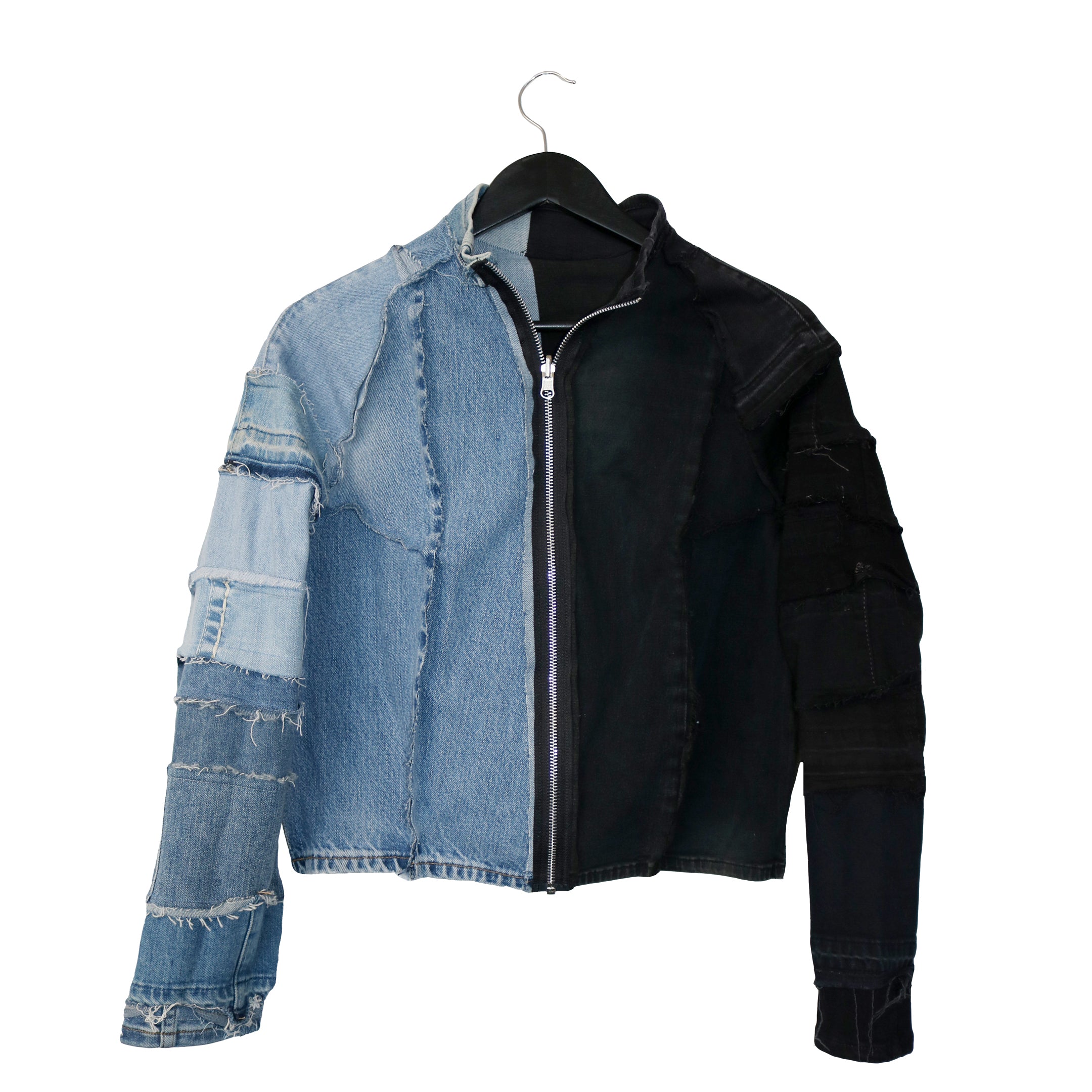#REMIXbyStevieLeigh reversible upcycled denim jacket