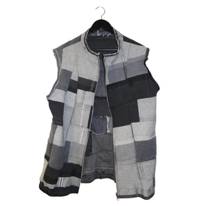 #REMIXbyStevieLeigh reversible upcycled denim vest